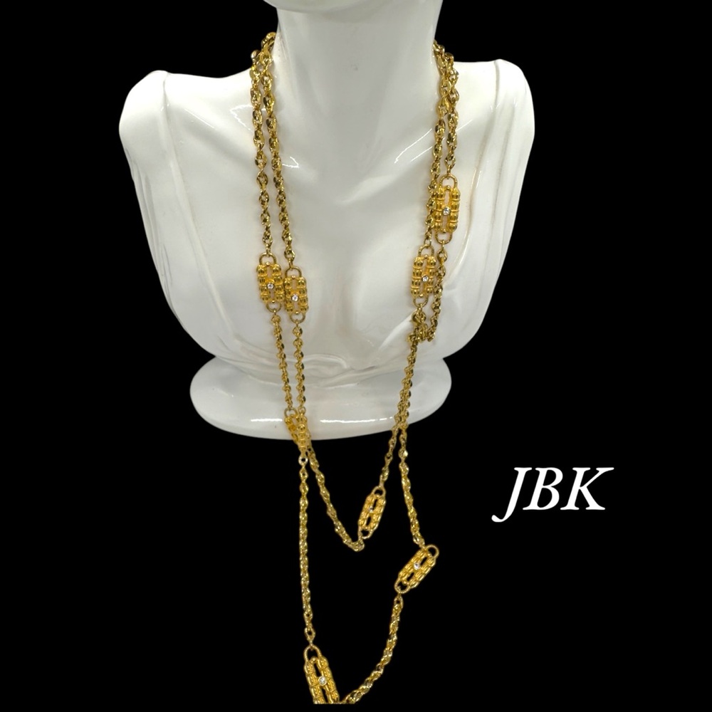 Vintage Camrose & Kross Jackie Kennedy Paper Clip Chain Necklace